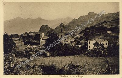 Carte postale ancienne Piana — Calanches de Piana (Corse-du-Sud)