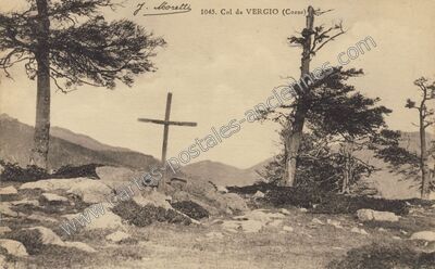 Carte postale ancienne Col de Vergio — Cagna (Corse-du-Sud)