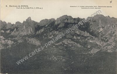Carte postale ancienne Col de la Calva — Zonza (Corse-du-Sud)