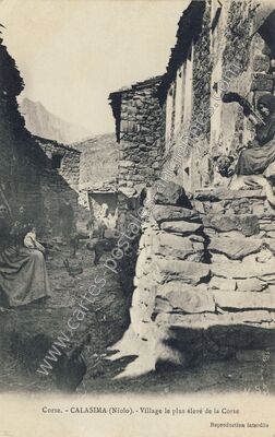 Carte postale ancienne Calasima — Albertacce (Haute-Corse)