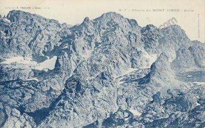 Carte postale ancienne Mont Cinto — Asco (Haute-Corse)