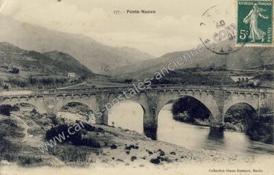 Carte postale ancienne Ponte Nuovo — Bastia (Haute-Corse)