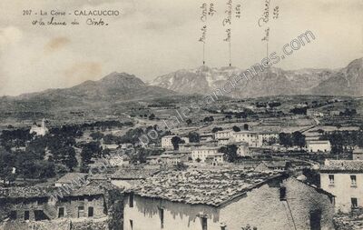Carte postale ancienne La Corse et la chaîne du Cinto — Calacuccia (Haute-Corse)