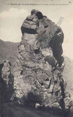 Carte postale ancienne Santa Regina — Corscia (Haute-Corse)