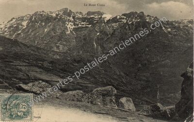 Carte postale ancienne Mont Cinto — Asco (Haute-Corse)