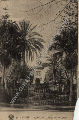 Carte postale ancienne Statue du 1er Consul — Ajaccio (Corse-du-Sud)