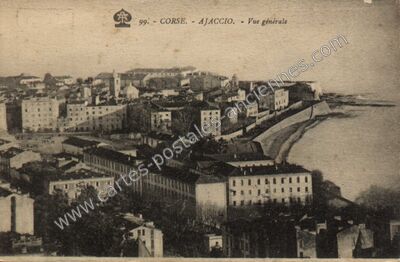 Carte postale ancienne Vue générale — Ajaccio (Corse-du-Sud)
