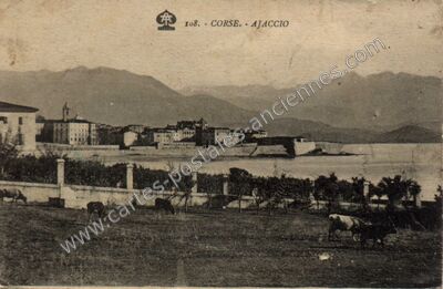 Carte postale ancienne Corse - Ajaccio — Ajaccio (Corse-du-Sud)