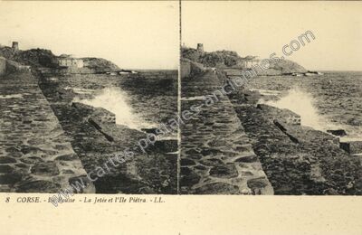 Carte postale ancienne Ile Pietra — L'Île-Rousse (Haute-Corse)