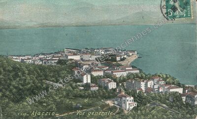 Carte postale ancienne Vue générale — Ajaccio (Corse-du-Sud)