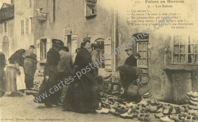 Carte postale ancienne Foires en Morvan — Non Localisée (Côte-d'Or)