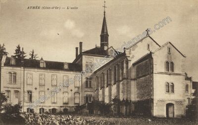 Carte postale ancienne L'asile — Athée (Côte-d'Or)