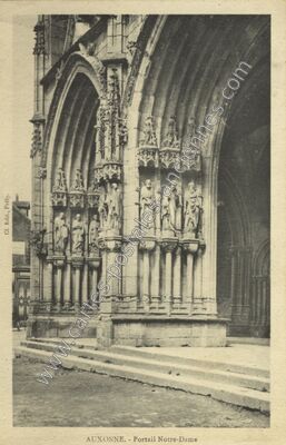 Carte postale ancienne Portail Notre-Dame — Auxonne (Côte-d'Or)
