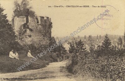 Carte postale ancienne Tour de Gissey — Châtillon-sur-Seine (Côte-d'Or)