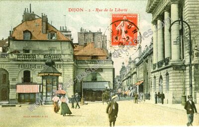 Carte postale ancienne Rue de la Liberté — Dijon (Côte-d'Or)