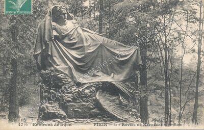 Carte postale ancienne Le « Réveil de Napoléon » par Rude — Fixin (Côte-d'Or)