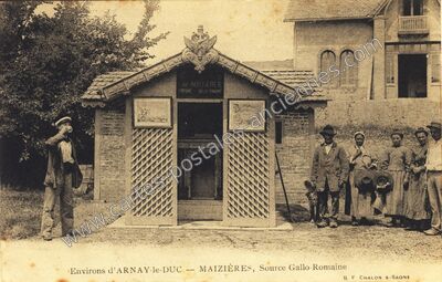 Carte postale ancienne Maizieres — Magnien (Côte-d'Or)