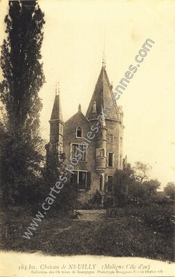 Carte postale ancienne Chateau de Neuilly — Maligny (Côte-d'Or)