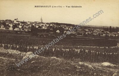 Carte postale ancienne Vue Générale — Meursault (Côte-d'Or)