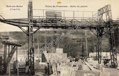 Carte postale ancienne Usine du Fourneau - Série de pierre — Nod-sur-Seine (Côte-d'Or)