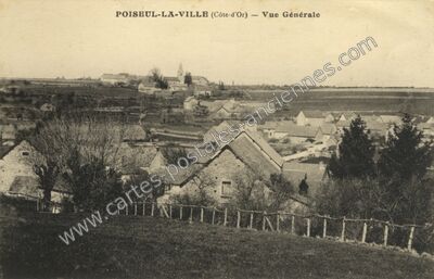 Carte postale ancienne Poiseul la Ville — Poiseul-la-Ville-et-Laperrière (Côte-d'Or)