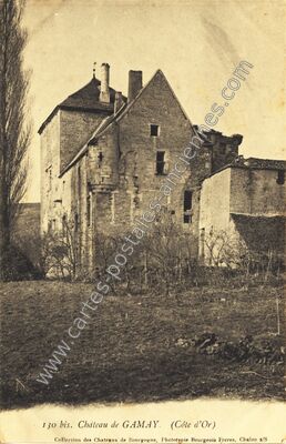 Carte postale ancienne Chateau de Gamay — Saint-Aubin (Côte-d'Or)