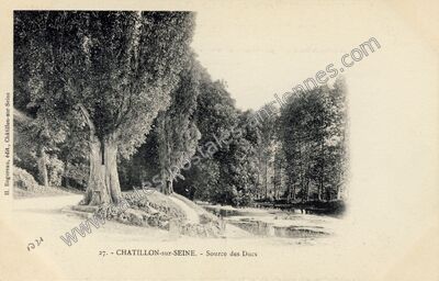 Carte postale ancienne Chatillon sur Seine — Sainte-Colombe-sur-Seine (Côte-d'Or)
