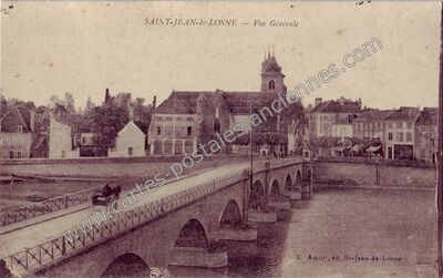 Carte postale ancienne Vue Générale — Saint-Jean-de-Losne (Côte-d'Or)