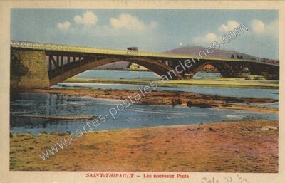 Carte postale ancienne Les nouveaux Ponts — Saint-Thibault (Côte-d'Or)