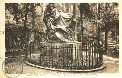 Carte postale ancienne Parc Noisot - Le Réveil de Napoléon — Fixin (Côte-d'Or)