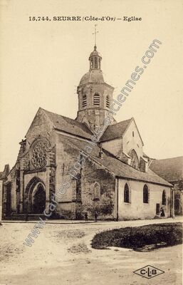 Carte postale ancienne Eglise — Seurre (Côte-d'Or)