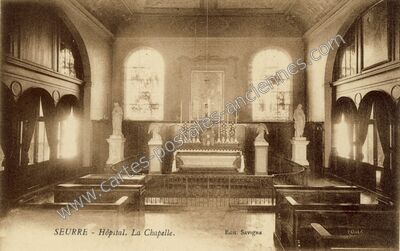 Carte postale ancienne Hôpital. La Chapelle — Seurre (Côte-d'Or)