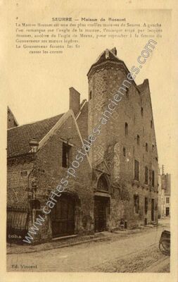 Carte postale ancienne Maison de Bossuet — Seurre (Côte-d'Or)