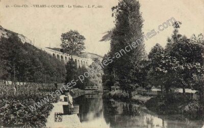 Carte postale ancienne Le Viaduc — Velars-sur-Ouche (Côte-d'Or)