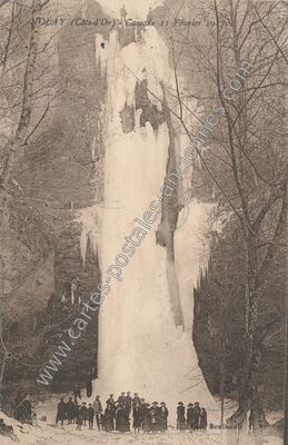 Carte postale ancienne Cascade — Nolay (Côte-d'Or)