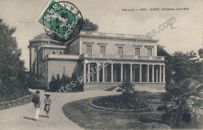 Carte postale ancienne Château Laurent — Agde (Hérault)