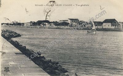 Carte postale ancienne Grau d'Agde — Agde (Hérault)