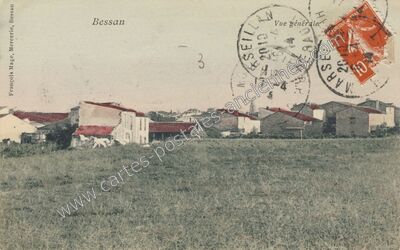 Carte postale ancienne Bessan — Bessan (Hérault)