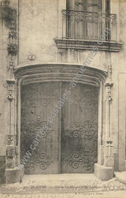 Carte postale ancienne Porte Gothique rue Mafran — Béziers (Hérault)