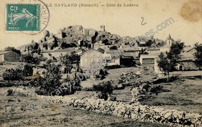 Carte postale ancienne Côté de Lodève — Le Caylar (Hérault)