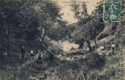Carte postale ancienne Les Gorges du Drac — Cazouls-lès-Béziers (Hérault)