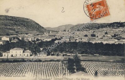 Carte postale ancienne Vue Générale — Clermont-l'Hérault (Hérault)