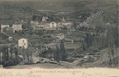 Carte postale ancienne Lamalou le Haut — Lamalou-les-Bains (Hérault)