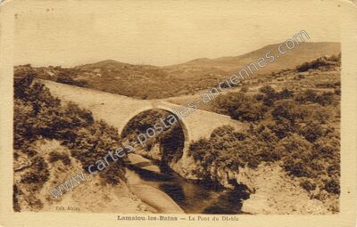 Carte postale ancienne Le Pont du Diable — Lamalou-les-Bains (Hérault)