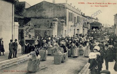 Carte postale ancienne Lunel 1909 — Lunel (Hérault)