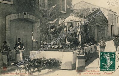Carte postale ancienne Lunel 1909 — Lunel (Hérault)