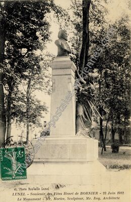 Carte postale ancienne Lunel 1912 — Lunel (Hérault)