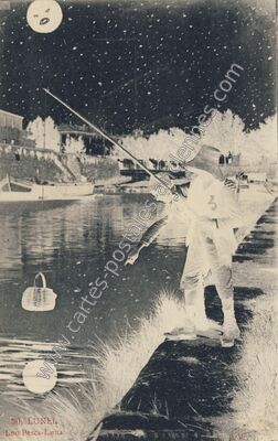 Carte postale ancienne Lou Pesca-Luna — Lunel (Hérault)