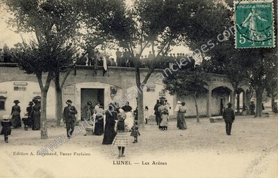 Carte postale ancienne Les Arènes — Lunel (Hérault)