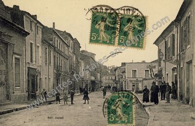 Carte postale ancienne Boulevard Lafayette — Lunel (Hérault)